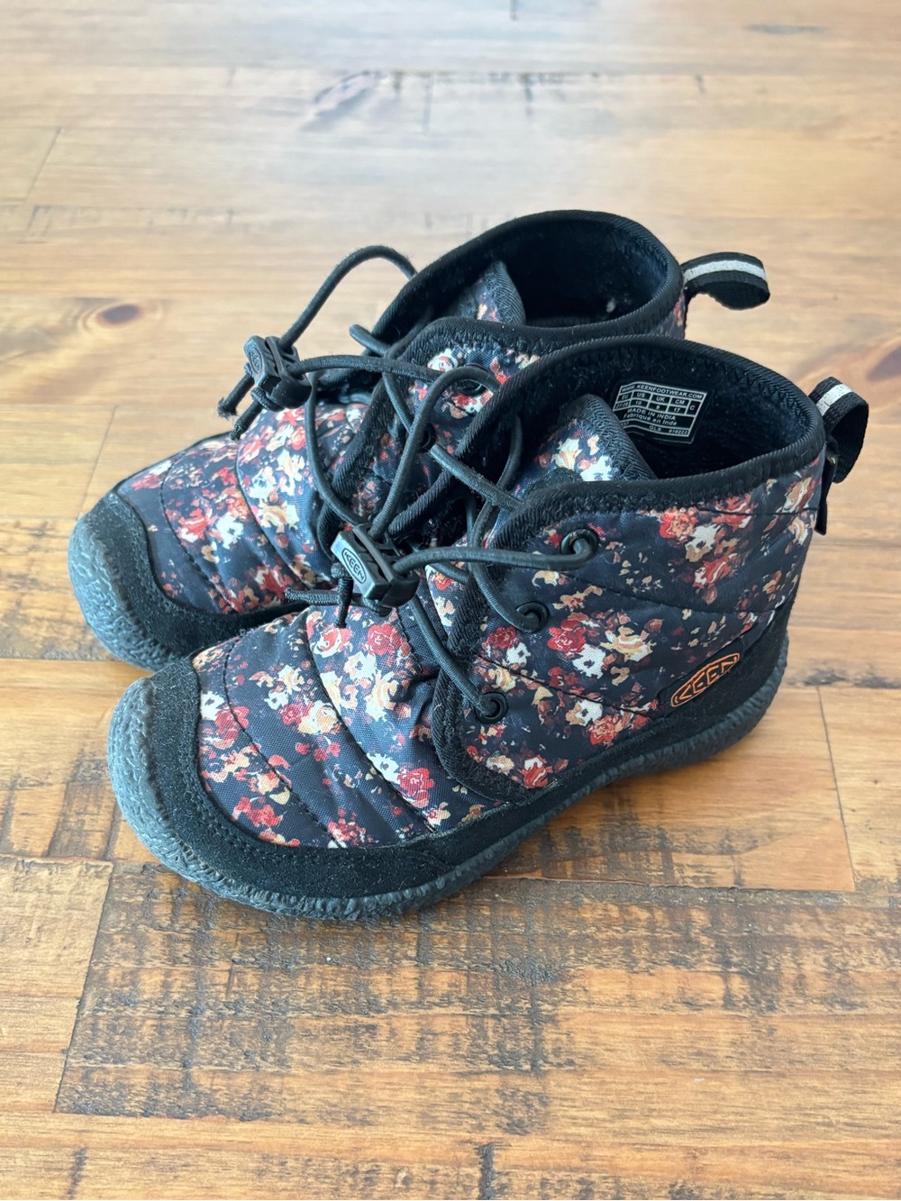 Keen Howser II Kids Floral Quilted Waterproof Boots